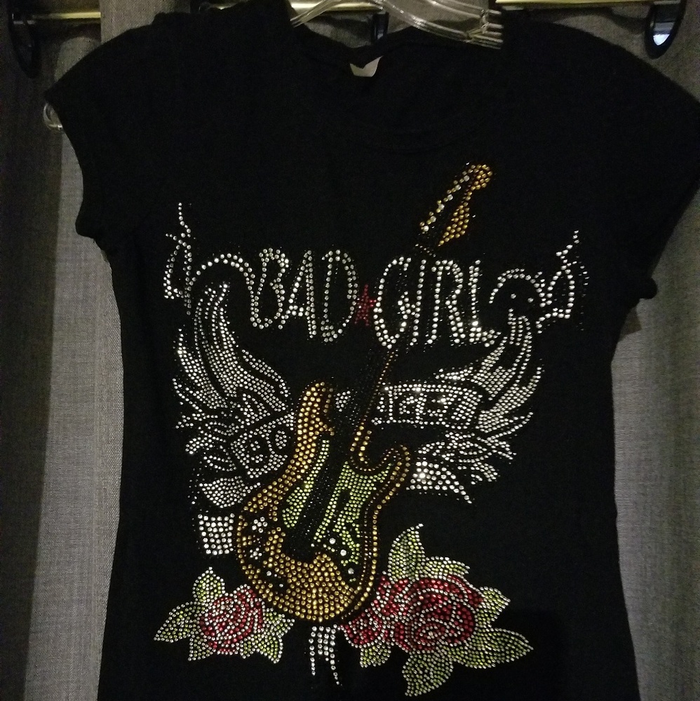 Blinged Colorful Bad Girl T-Shirt